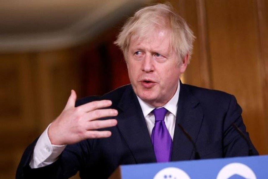 Britain's Prime Minister Boris Johnson speaks during a news conference on the ongoing situation with the coronavirus disease (Covid-19), at Downing Street in London, Britain on December 2, 2020 — Reuters/Files