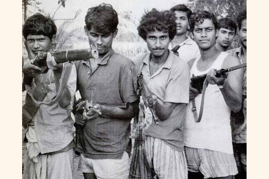 Mukti Bahini guerrilla fighters —Photo collected