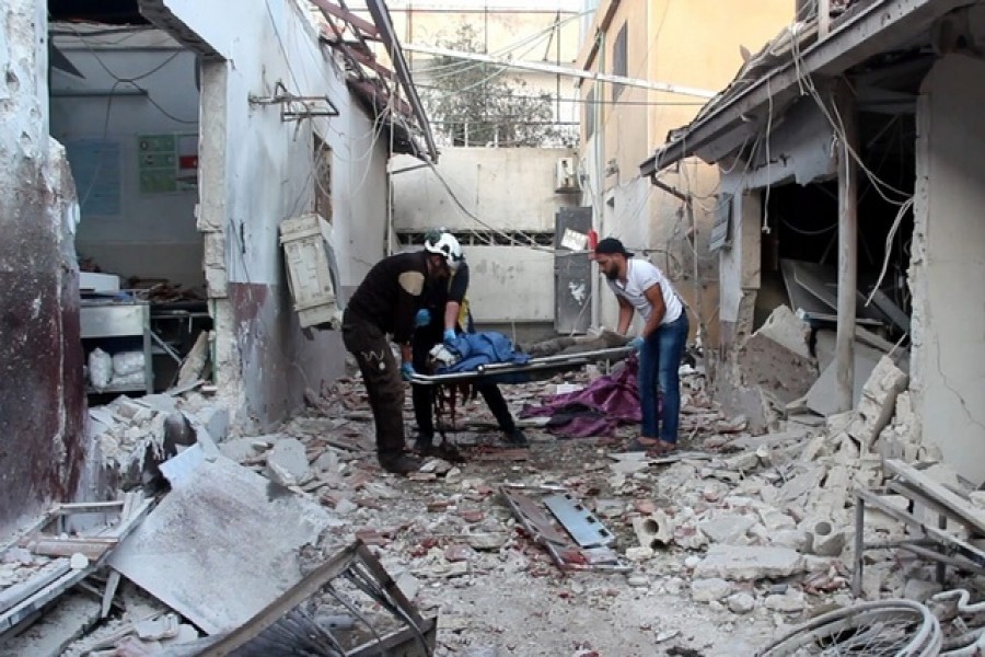 At least 13 people were killed in two separate artillery attacks on the northern Syrian town of Afrin on Saturday. The White Helmets. TWITTER