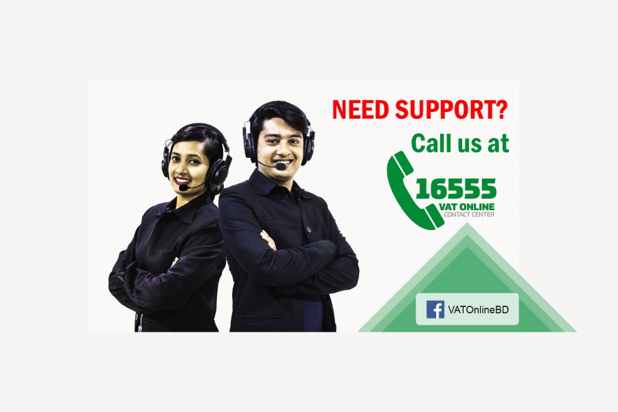 The hotline number 16555 of the call centre used to respond immediately to any queries from VAT payers - Collected