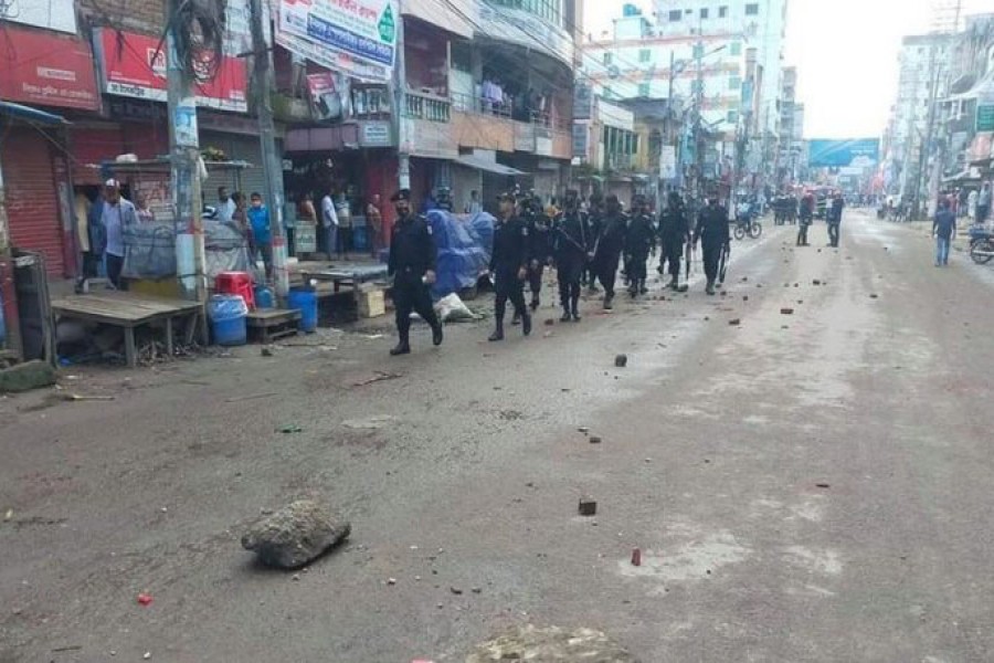 কুমিল্লা শহরের চিত্র। ছবি: বিবিসি বাংলা