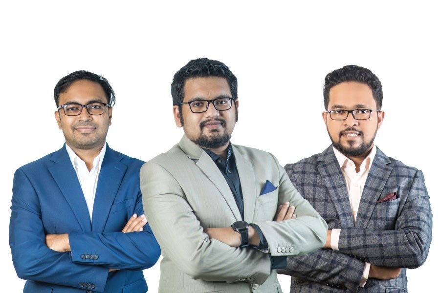 Bondstein co-founders- Mir Shahrukh Islam, Zafir Shafiee Chowdhury and Md Sadequl Arefeen. (from left)