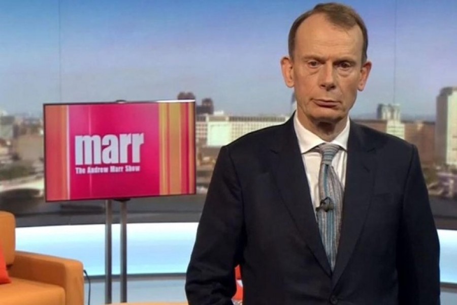 Journalist Andrew Marr. Photo taken from Twitter.