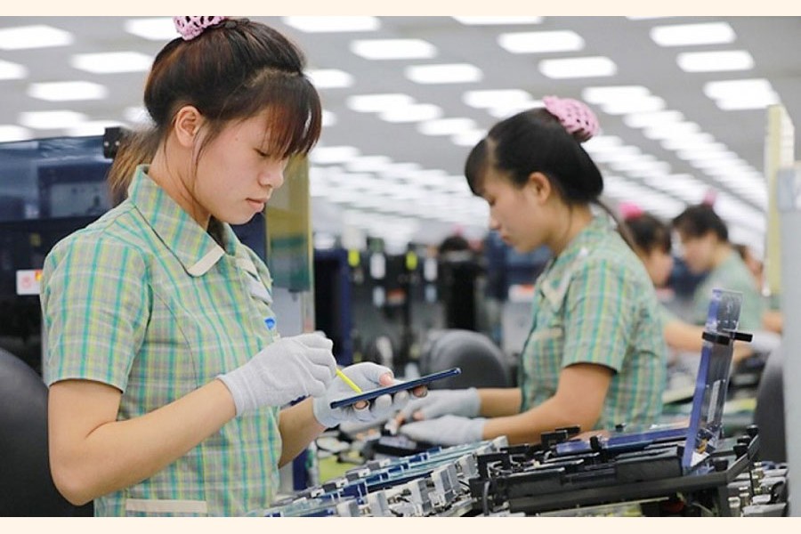 Female workers at a factory in Vietnam. —Vietnam Times Photo
