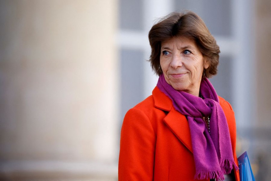French Foreign and European Affairs Minister Catherine Colonna leaves following the weekly cabinet meeting at the Elysee Palace in Paris, France, October 26, 2022. REUTERS/Sarah Meyssonnier/File Photo